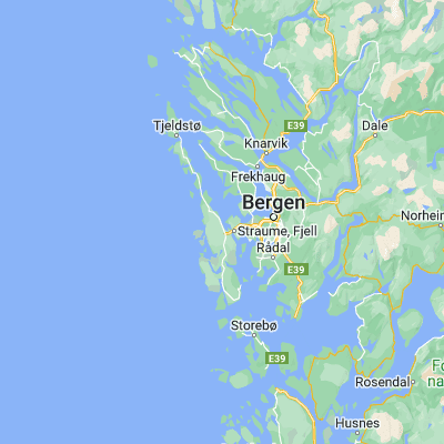 Map showing location of Knappskog (60.381940, 5.055830)