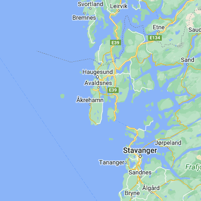 Map showing location of Kopervik (59.283540, 5.306690)