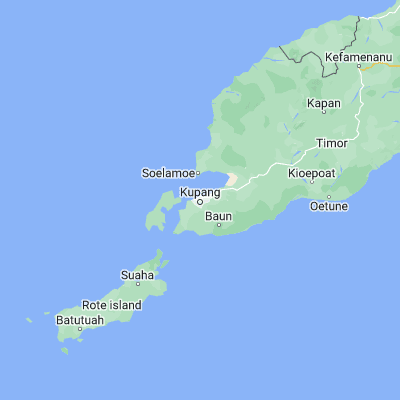 Map showing location of Kupang (-10.171800, 123.607500)