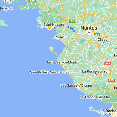 Map showing location of La Barre-de-Monts (46.880580, -2.121680)
