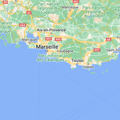 Map showing location of La Ciotat (43.174760, 5.604490)