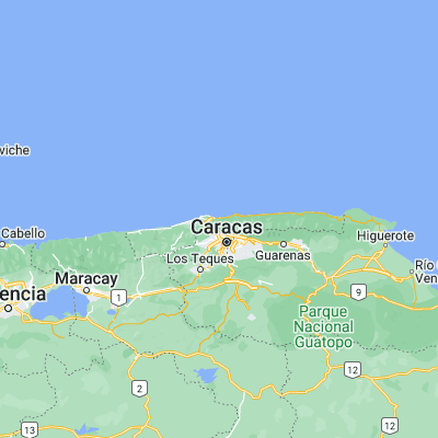 Map showing location of La Guaira (10.599010, -66.934600)