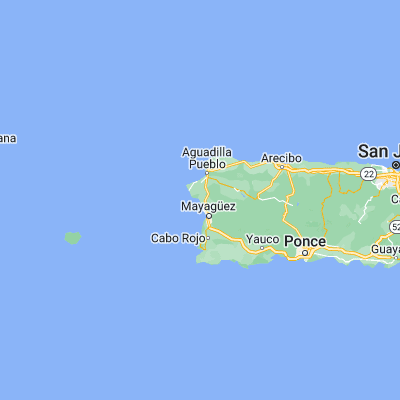 Map showing location of La Playa (18.287450, -67.186850)