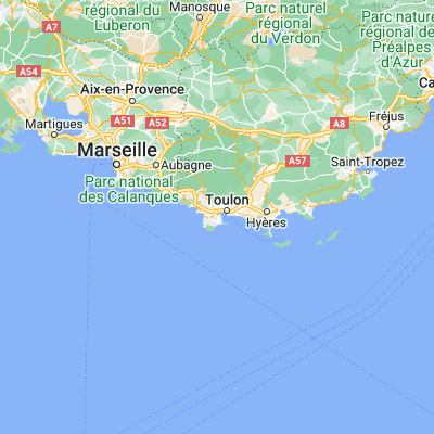 Map showing location of La Seyne-sur-Mer (43.098180, 5.884720)