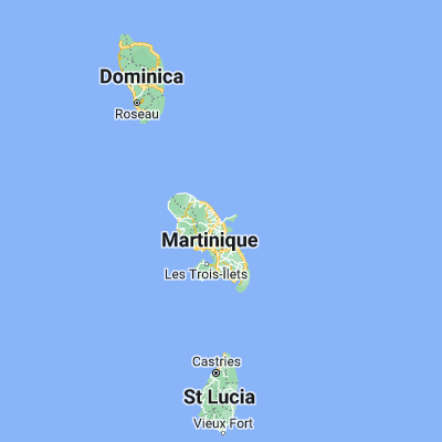 Map showing location of La Trinité (14.737580, -60.962860)