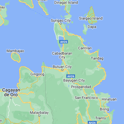 Map showing location of La Union (9.085560, 125.535830)