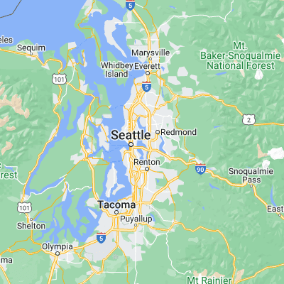 Map showing location of Lake Washington (47.619570, -122.245440)