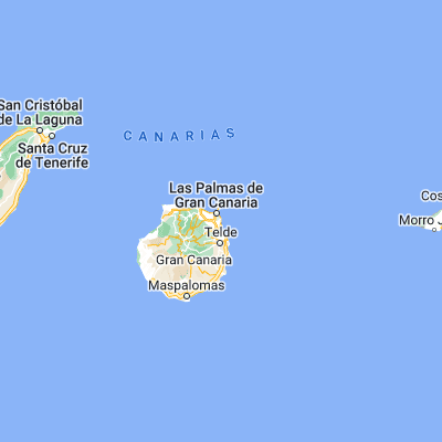 Map showing location of Las Palmas de Gran Canaria (28.099730, -15.413430)