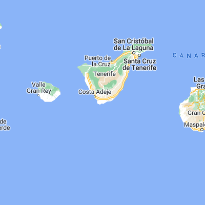 Map showing location of Las Rosas (28.015390, -16.653730)