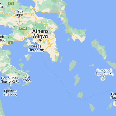 Map showing location of Lávrio (37.714450, 24.056480)