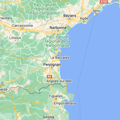 Map showing location of Le Barcarès (42.788050, 3.035650)