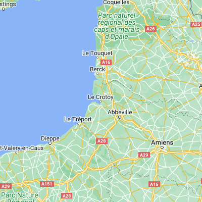 Map showing location of Le Crotoy (50.216000, 1.625000)