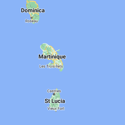 Map showing location of Le Vauclin (14.545240, -60.838830)