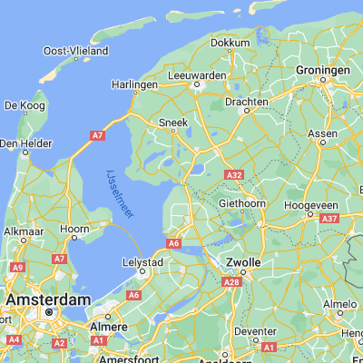 Map showing location of Lemmer (52.846180, 5.709120)