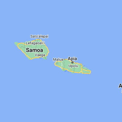 Map showing location of Leulumoega (-13.822980, -171.961270)