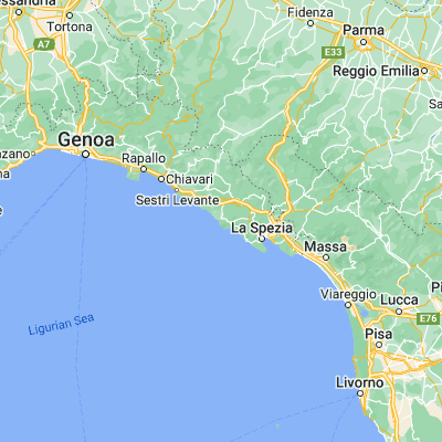 Map showing location of Levanto (44.170140, 9.612280)