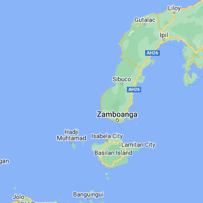 Map showing location of Limpapa (7.119720, 121.910560)