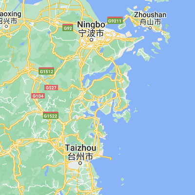 Map showing location of Liyang (29.306670, 121.615000)