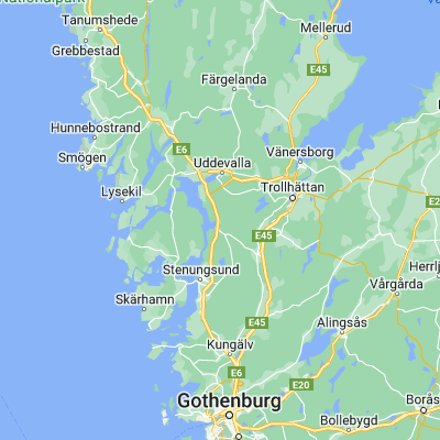 Map showing location of Ljungskile (58.224520, 11.920140)