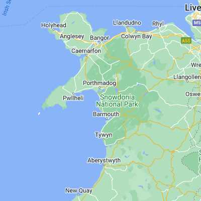 Map showing location of Llanfair (52.844150, -4.115410)