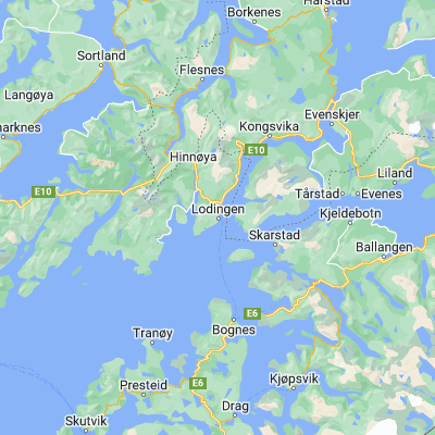 Map showing location of Lødingen (68.413990, 15.995120)