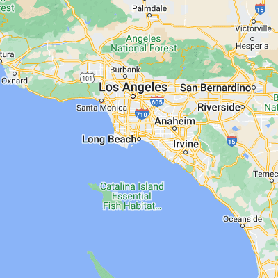 Map showing location of Long Beach (33.766960, -118.189230)