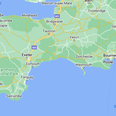 Map showing location of Lyme Regis (50.726540, -2.934770)