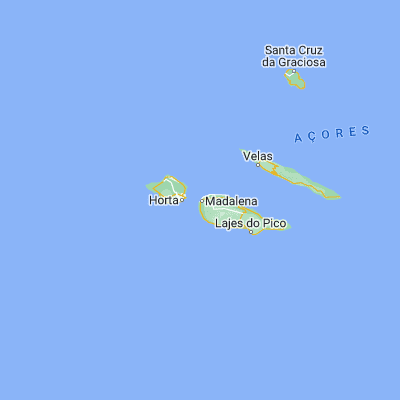 Map showing location of Madalena (38.536420, -28.526600)