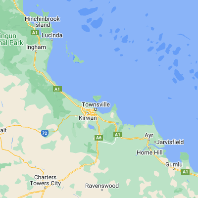 Map showing location of Magnetic Island (-19.155140, 146.848500)