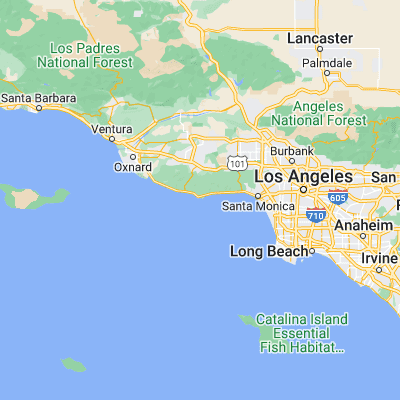 Map showing location of Malibu (34.005010, -118.810090)