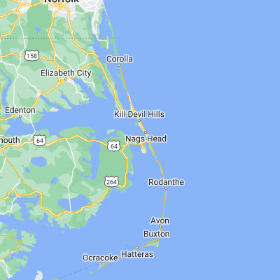 Map showing location of Manteo (35.908230, -75.675730)