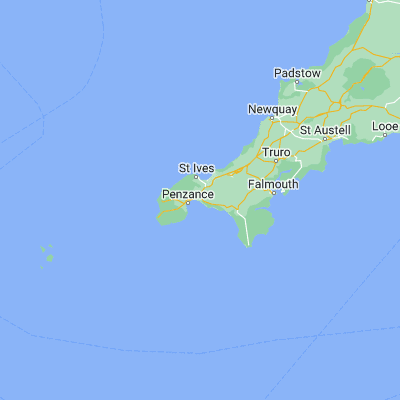 Map showing location of Marazion (50.125560, -5.475050)