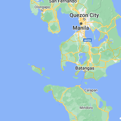 Map showing location of Matabungkay (13.952260, 120.619810)
