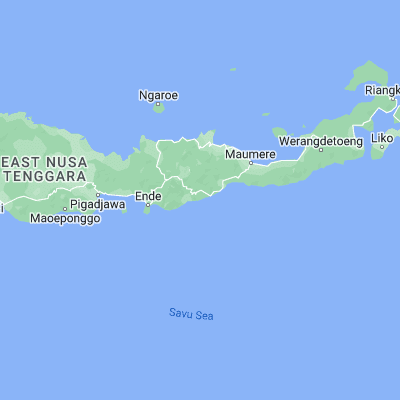 Map showing location of Maubasa (-8.826300, 121.932800)