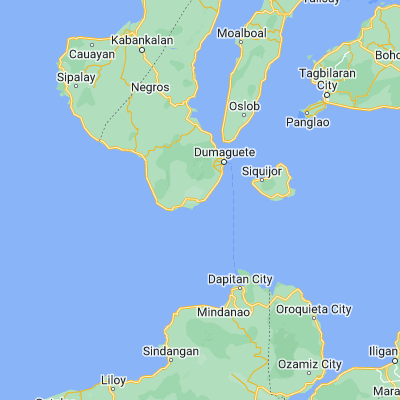 Map showing location of Mayabon (9.096100, 123.173800)