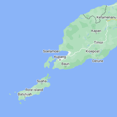 Map showing location of Merdeka (-10.162000, 123.586500)