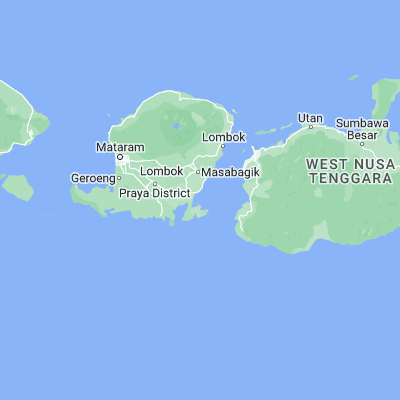 Map showing location of Meringkik (-8.816500, 116.530700)