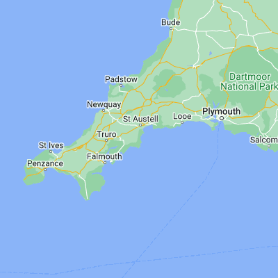 Map showing location of Mevagissey (50.273240, -4.791660)