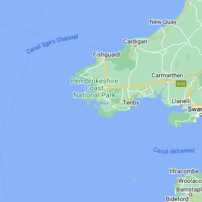 Map showing location of Milford Haven (51.712780, -5.034100)