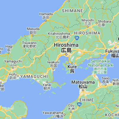 Map showing location of Miyajima (34.301830, 132.326120)