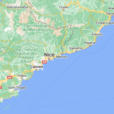 Map showing location of Monaco (43.733330, 7.416670)