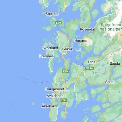 Map showing location of Mosterhamn (59.700000, 5.383330)