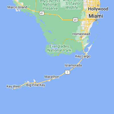 Map showing location of Murray Key (25.108460, -80.937850)