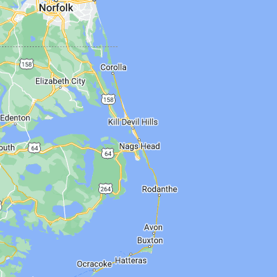 Map showing location of Nags Head (35.957390, -75.624060)