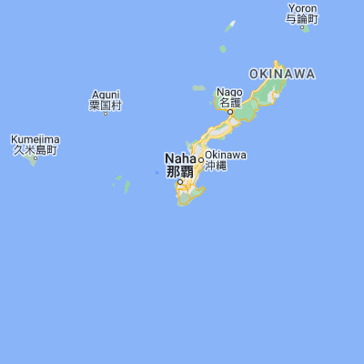 Map showing location of Naha (26.212500, 127.681110)