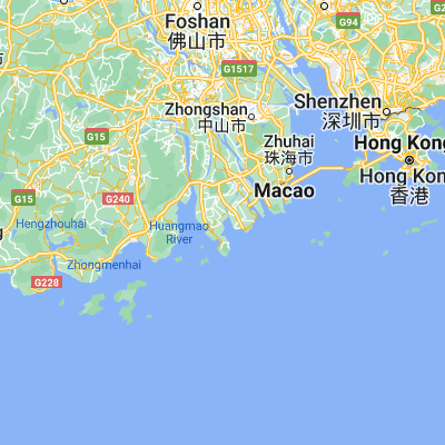 Map showing location of Nanshui (22.032580, 113.240250)
