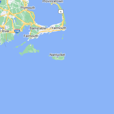 Map showing location of Nantucket (41.283460, -70.099460)