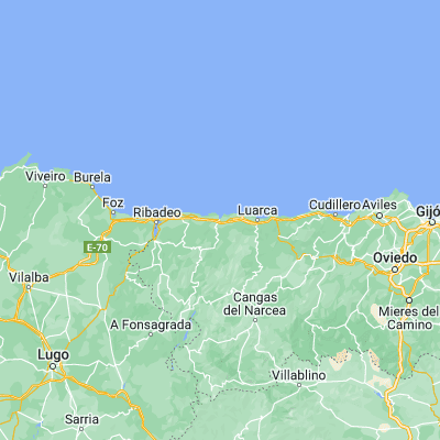 Map showing location of Navia (43.535440, -6.719350)