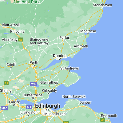 Map showing location of Newport-On-Tay (56.439110, -2.936700)
