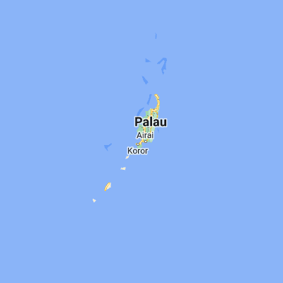 Map showing location of Ngetkib (7.364510, 134.514840)